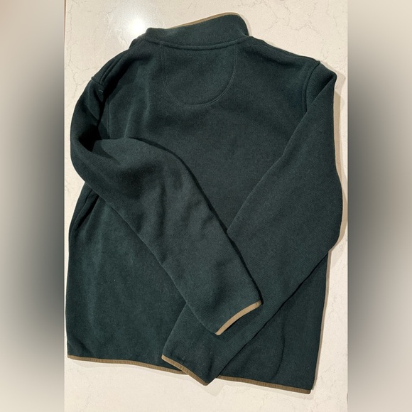 LLBean Men’s Sweater Fleece Green sizeM - Picture 2 of 3